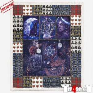Paganism Witch Magic Pagan 3D Quilt & Blanket  Quilt